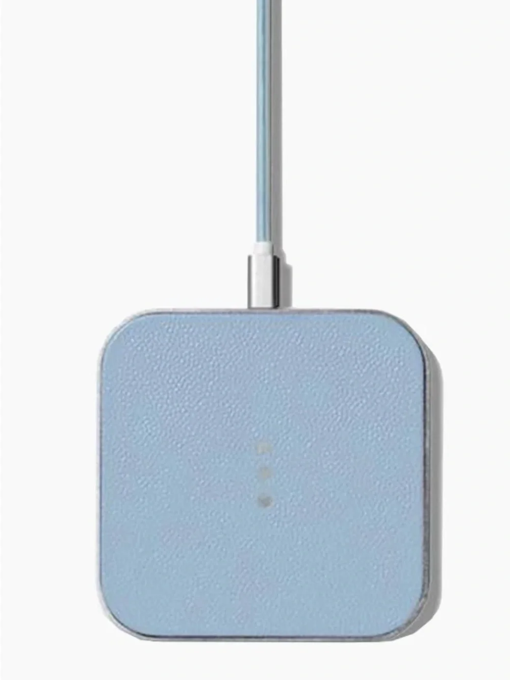 Courant Catch-1 Wireless Charger -Italian Leather in Pacific Blue